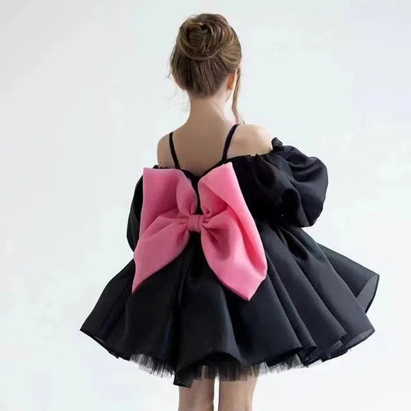 2025 New Children's wedding dress, birthday party, fashionable princess dress, kindergarten festival dance performance dress