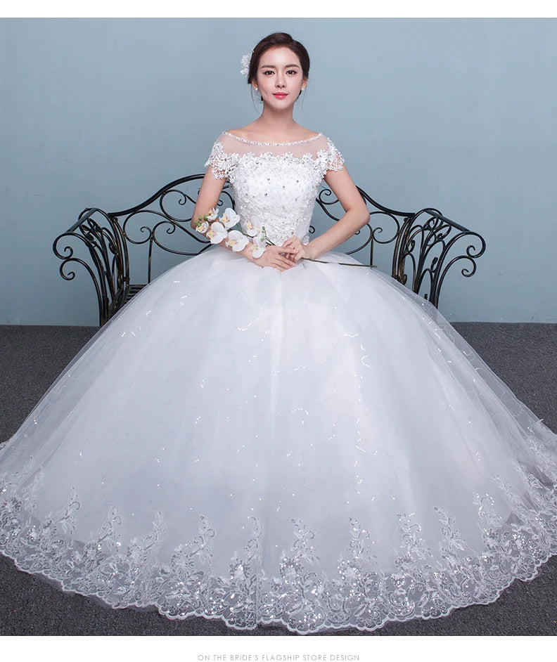 Customized Wedding Dress Ball Gowns Bride Plus Size Wedding Dresses for Women Embroidery Dresses Vestidos De Novia