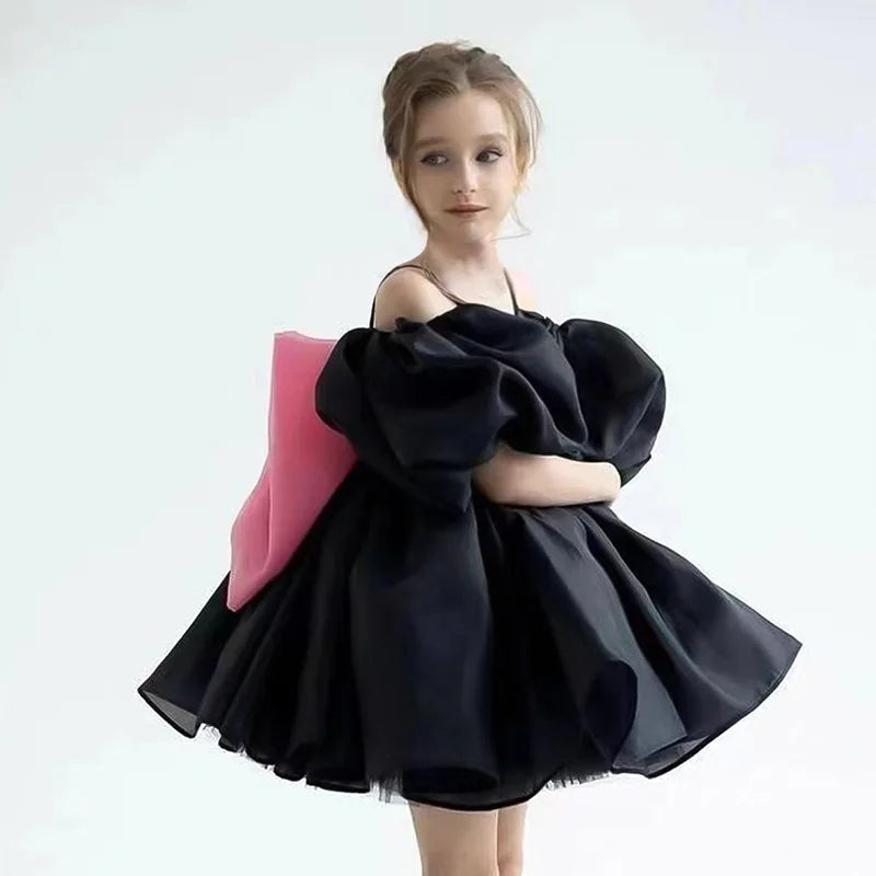 2025 New Children's wedding dress, birthday party, fashionable princess dress, kindergarten festival dance performance dress