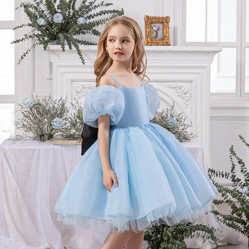 2025 New Children's wedding dress, birthday party, fashionable princess dress, kindergarten festival dance performance dress