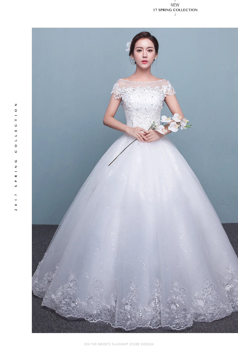 Customized Wedding Dress Ball Gowns Bride Plus Size Wedding Dresses for Women Embroidery Dresses Vestidos De Novia