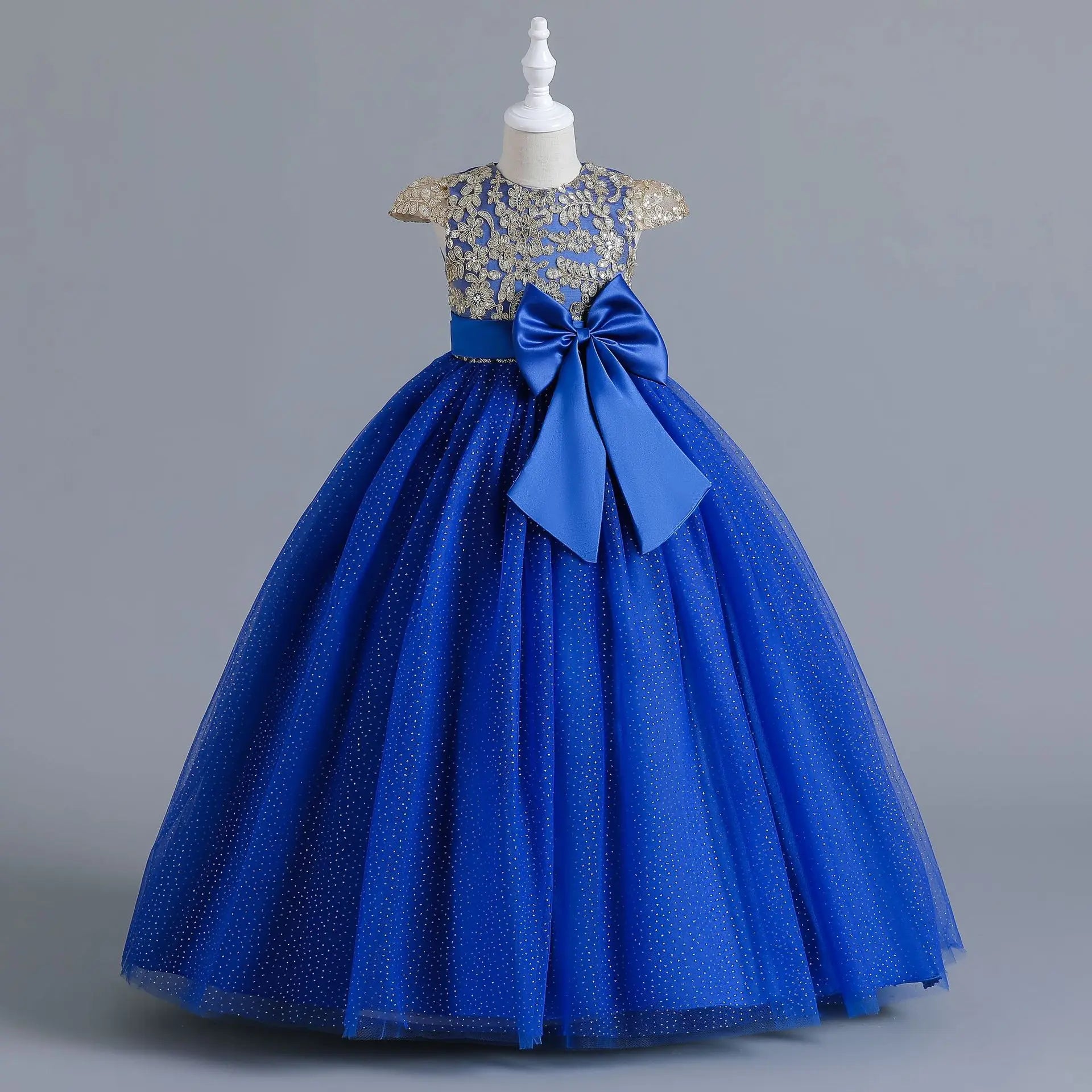 Girls' Wedding Dress Pompadour Princess Children's Christmas Evening Dresses