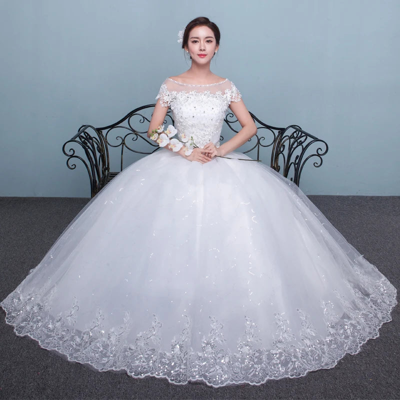 Customized Wedding Dress Ball Gowns Bride Plus Size Wedding Dresses for Women Embroidery Dresses Vestidos De Novia